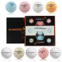 나은몰 카에데 골프공 7칼라볼 9구 모음 예쁜볼 골프 기프트, 1카에데투톤7칼라9구_A, 1개