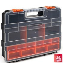 toolbox J877 2단 멀티박스 피스통나사박스 부품함 부품상자, 1세트