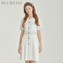 블루레이스 블루레이스 스티치포인트니트원피스_B3M3OP3331