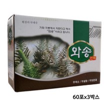 와송즙 국내산 와송 진액 엑기스 차 생와송 바위솔 효능, 3박스, 60포