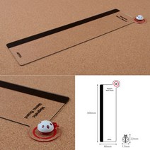 모니터메모판 모니터 메모지 부착 판 보드 (선택 04 오른쪽 우측용 300mm)