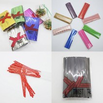 방구석상인 빵끈 예쁜빵끈 컷팅 타이 철끈 포장, 그린10cm
