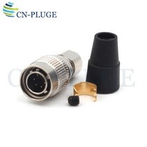 Hirose 커넥터 6 핀 플러그 및 소켓 HR10A-7P-6P/S 카메라 전원 녹화 장비, 01 Male Plug