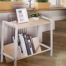 쇼파용테이블 소파뒤책장 현관협탁 침대용책상테이블 베란다슬림사이드 폭좁은틈새 침대보조테이블, 화이트