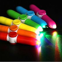 라이트 볼펜 핑거 피젯 스피너 키덜트 토이 스트레스, 랜덤