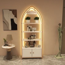화장품 진열장 네일샵 미용실 제품 쇼케이스 LED, 폭120x두께30x높이200 램프 있음