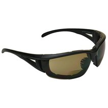 Bikershades 오토바이 라이딩 안전 이중 초점 선글라스 폼 패딩 남성용 여성용 Z87 방풍 +3.00 리더 앰버 틴트 블랙 프레임, 150, Brown With Black Frame