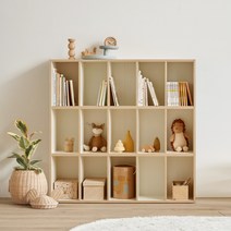리바트 꼼므 키즈 3단 1200 칸막이 책장, 화이트