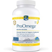 분자증류추출법 노르딕 프로 오메가3 1280 mg EPA650 DHA450 레몬맛, 180정, 1개