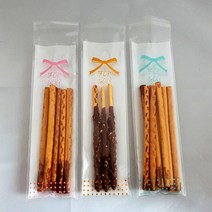 opp비닐봉투 빼빼로 포유핑크 100매_럭키데이유통 빼빼로데이 빼빼로 축제 어린이집 유치원 학교 학원 교회 쿠키 선물포장비닐 쿠키포장봉투 빼빼로 초콜렛 사탕 선물포장지, 1세트, opp비닐봉투 빼빼로 포유핑크 100매