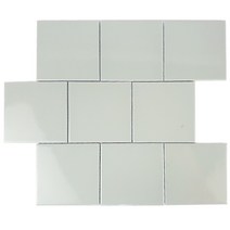 중앙데코 자기질모자이크타일 97mm 정사각블럭, 1장, 10.라이트그레이유광 (약34.6cm x 29.7cm)