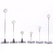 스탠드 POP 꽂이 글리터이름표 pop글씨 뷰티샵메뉴판, 원형집게형 - 대