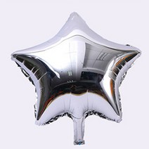 [지호] 대형 입체 우주풍선 /우주인풍선/UFO풍선/로켓풍선/지구풍선/우주풍선, 별풍선_중형10인치_실버