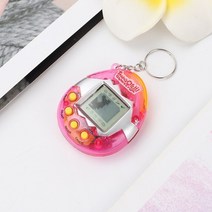 1pcs 투명 전자 애완 동물 다마고치 90 년대 향수 168 애완 동물 하나의 가상 사이버 디지털 애완 동물 장난감 픽셀 재미 있은 놀이 장난감, 분홍색, 3pcs 무작위 색상