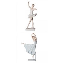 GHSHOP 2pcs 수지 우아한 입상 발레리나 발레 댄서 데스크탑 장식 동상, 기타