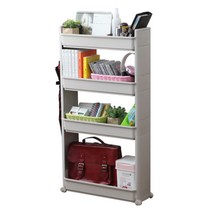 티렉스캐스터 틈새 트롤리 이동식 선반 카트 13cm 18cm 33cm 36cm, 18cm 4단 틈새트롤리