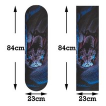 스케이트 보드 83x24cm 4륜 미끄럼 방지 천 롱 os780 사포 스쿠터 그립 테이프 데크 전기 사포, j