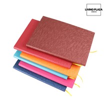 컬러 양장 노트 필기 유선 줄 공책 수첩, 화이트 5권