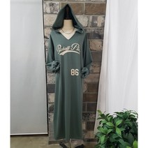 상상그이상 여성용 국내제작 플레이 후드 원피스 간절기 루즈핏 군살커버 가볍게 입을 수 있는 베이직한 면원피스 홈웨어 꾸안꾸룩 코디