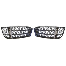 Audi RS5 B8.5 용 2Pcs 안개등 그릴 커버 2013 자동 왼쪽 오른쪽 앞 범퍼 벌집 메쉬, 01 1 Pair