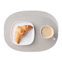 테라누보 페블 실리콘 테이블 매트 2P, 머드 그레이