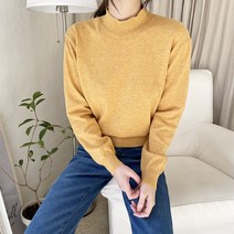 토마토팩토리 여성용 알로에 반폴라 니트(10color)