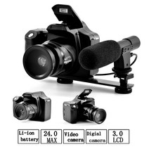 DSLR 카메라 입문 dslr 카메라 18x 중망원 디지털 캠코더 풀 hd 3.0 인치 디스플레이 사진 비디오 촬영용 전자 흔들림 방지, 기준