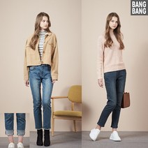 [뱅뱅] FALL19 세미 보이프렌드핏 데님 2종 (여성) 보이핏청바지 세미 배기데님