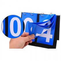 스코어보드 점수판 접이식 이동식 휴대용, 3자리, 1개