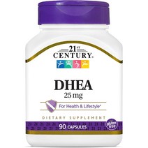 21st Century DHEA 25 mg 90캡슐 스트레스 호르몬 수치 완화