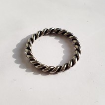 밧줄 꼬임 써지컬스틸 엄지 검지 반지