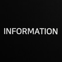 인포메이션 아크릴 표지판 레터링 글자 문구 INFORMATION, 백색