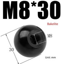 매크로키보드 레드 블랙 구리 코어베이클라이트 코어, M8x30mm Bakelite