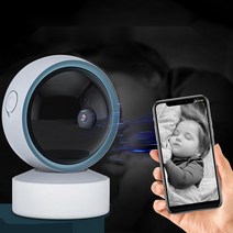 베이비캠 펫캠 홈캠 가정용 감시카메라 스마트폰 CCTV, EU 플러그(한국호환), 5MP 128GB 카드포함
