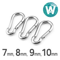 청룡조구 스텐 카라비너 78910mm 잠금 연결 고리, M7(7mm)