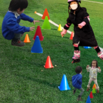 미니 라바콘 축구콘 반환점 삼각콘 콘 10개, 레드
