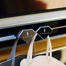 [가오] 링컨 노틸러스 네비게이터 코세어 송풍구 마스크 걸이 엠블럼 로고 포인트 장식 몰딩, B_다이아-실버