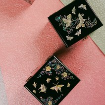 나전칠기 나비보석함 시계자개함 외국인선물 여자아이돌반지보관, 나비