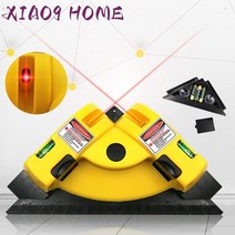 다기능레이저수평기 광파기 고정밀 직각 정사각형 90 ° 수직 측정 도구 지상 작업 셀프 링 360, 반죽 없는 수준, 1개