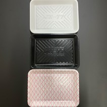 PSP 트레이 77호 300EA 소량판매 박스판매 PSP용기 (정육접시 반찬포장 떡포장 일회용 접시), 검정300EA