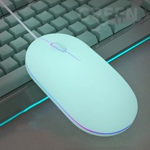 무선 무소음 게이밍 버티컬 마우스 USB 유선 1000 인치 당 점 게이머 PC 노트북 컴퓨터 백라이트 인체 공학적 매직 게임 Mause Slient Mouse, CHINA, Green