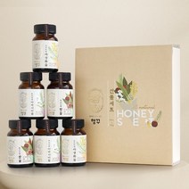 행꾸 천연벌꿀 선물세트 토종 꿀 답례품, 3세트, 아카시아꿀2입+밤꿀2입+야생화꿀2입+쇼핑백