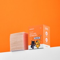 강아지 반려견 눈물자국 제거 지우개 귀청소 소독 순면 100% 화장솜 클렌징 솜 50매, 라미나로프 순면패드 1개