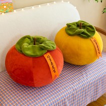 [해외직구] 가을 수확 단감 홍시 인형 쿠션 2종류 persimmon 35cm, 2번