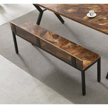 빈티지 컬러 철제 2인용 벤치 의자(140cm 4색) 평 밴치 형 벤취 예쁜 현관, 파스텔빈티지