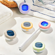울트라웨이브 UVC LED 휴대용 무선 칫솔살균기 자외선 소독기 보관 칫솔 보관케이스 거치대 꽂이 걸이 TS-zero, 옐로우