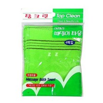 때밀이 타올 때장갑 각질 제거 목욕 샤워 때타올 4p, 20개