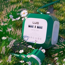 러그박스 에어큐브 멀티탭 4구 USB 멀티탭 납작 슬림 이지콕플러그 고용량 멀티콘센트, 1.5M, 블랙, 1개