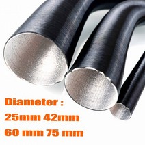Webasto Eberspacher 자동차 캠핑용 에어 디젤 주차 히터 덕트 파이프 튜브 호스 25mm 42mm 60mm 75mm 직경 100500cm 길이, CHINA, 60mm Length 180cm