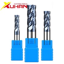 컷팅기 무선 충전 휴대용 원단재단기 미니 HRC50 1 2 3 4 5 6 8 10 카바이드 엔드 밀 밀링 절삭 공구 합금 텅스텐 스틸 커터 엔드밀 CNC 기계 엔드밀118610, 12X12DX75L-4F, 5pcs